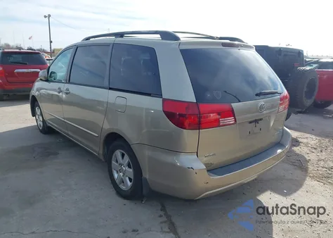 2004 Toyota Sienna Xle из США, поврежденный, VIN 5TDZA22C74S154294